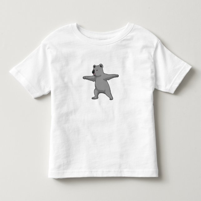 Koala bear at Yoga Fitness Toddler T-shirt (Front)