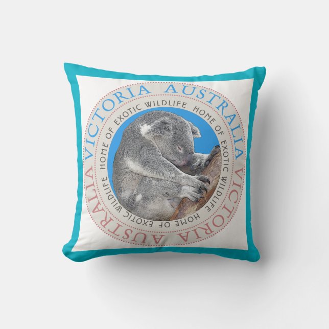 Koala Bear Australia Throw Pillow (Front)