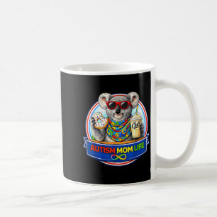 Koala Bear Autism Mom Life Donut Milkshake Coffee Mug