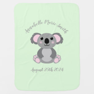 Koala Bear Baby Shower Blanket