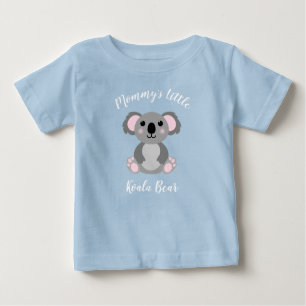Koala Bear Baby Shower Blue Baby T-Shirt