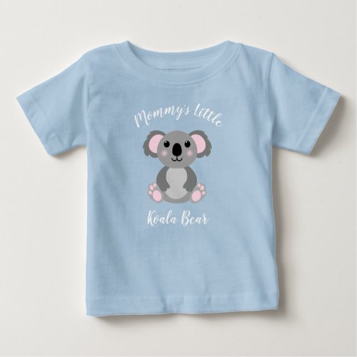 Koala Bear Baby Shower Blue Boy Baby T_Shirt