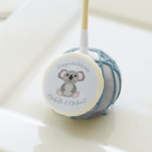 Koala Bear Baby Shower Blue Boy Cake Pops (Front Insitu)