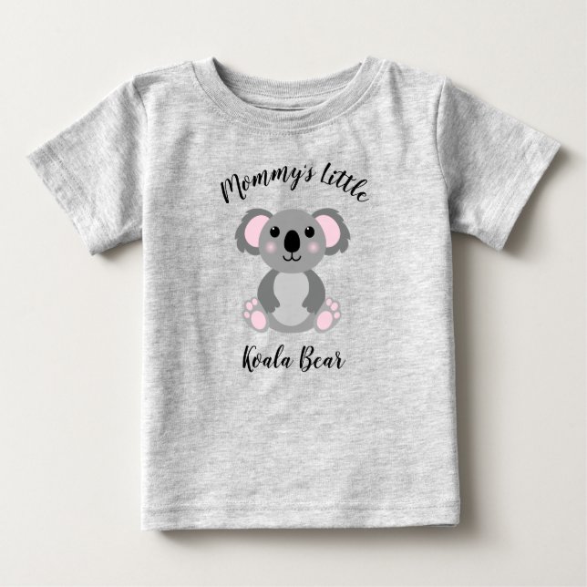 Koala Bear Baby Shower Green Gender Neutral Baby T-Shirt (Front)