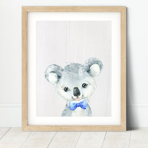 Koala Bear Bowtie Nursery Art Print