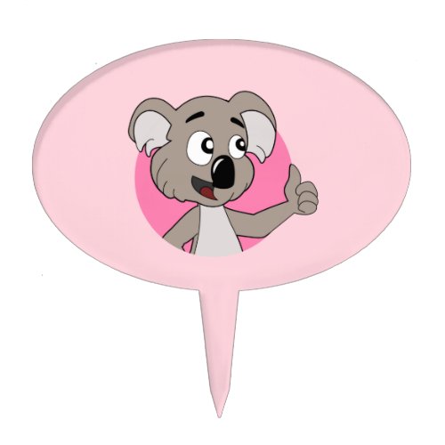 Koala bear cartoon cake topper