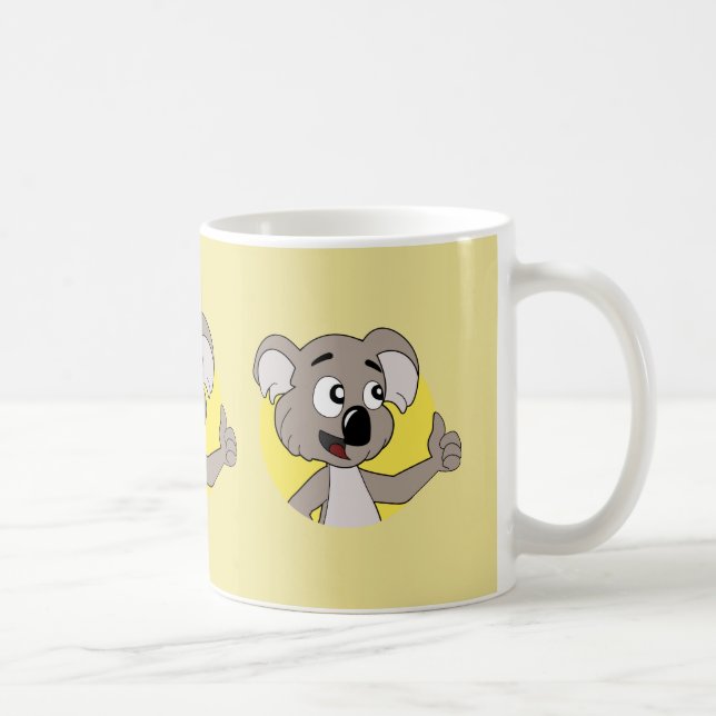 Koala bear cartoon coffee mug (Right)