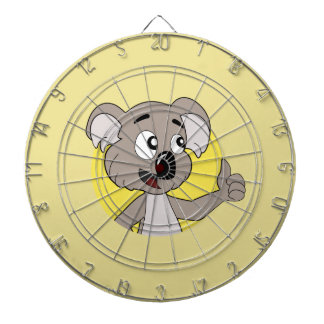 Koala bear cartoon dart board