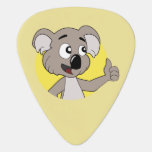 Koala bear cartoon guitar pick
