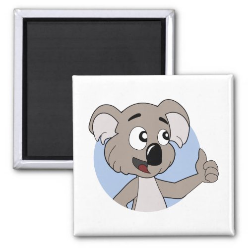 Koala bear cartoon magnet