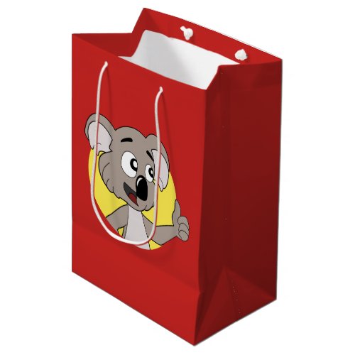 Koala bear cartoon medium gift bag