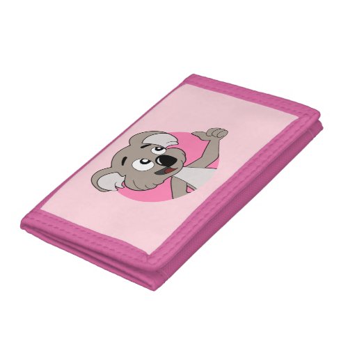 Koala bear cartoon trifold wallet