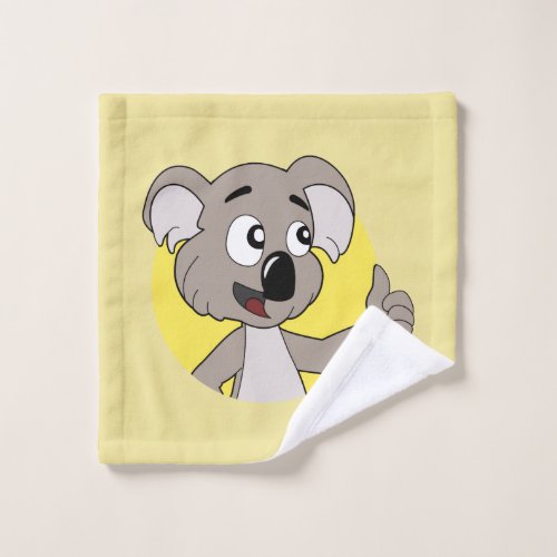 Koala bear cartoon wash cloth