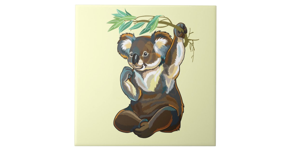 koala bear ceramic tile | Zazzle