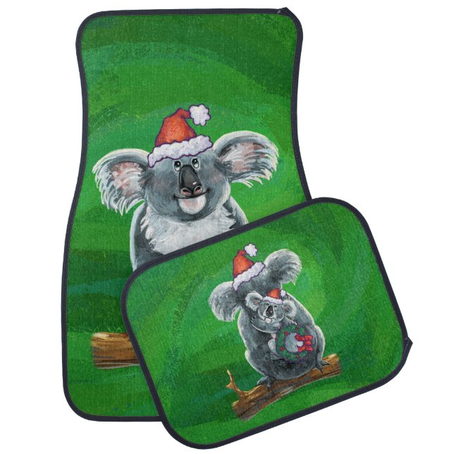 Koala Bear Christmas Car Floor Mat (Set)