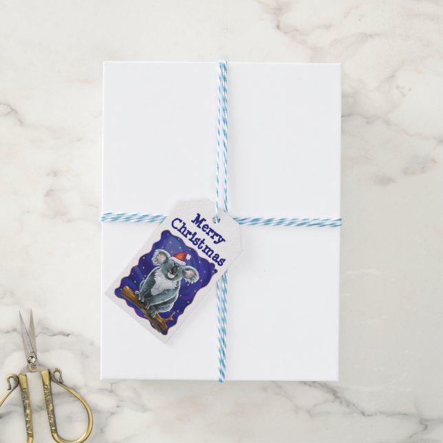 Koala Bear Christmas Gift Tags (With Twine)