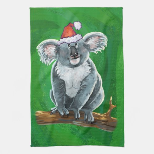 Koala Bear Christmas Kitchen Towel
