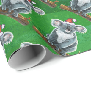 Koala Bear Christmas Wrapping Paper