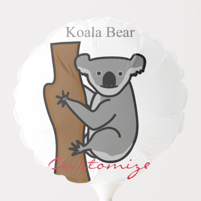 Koala Bear Climbing Tree Thunder_Cove Balloon (Front)