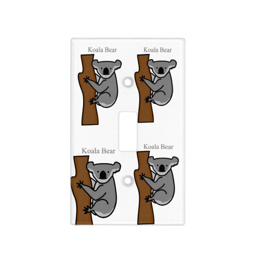 Koala Bear Climbing Tree Thunder_Cove Light Switch Cover