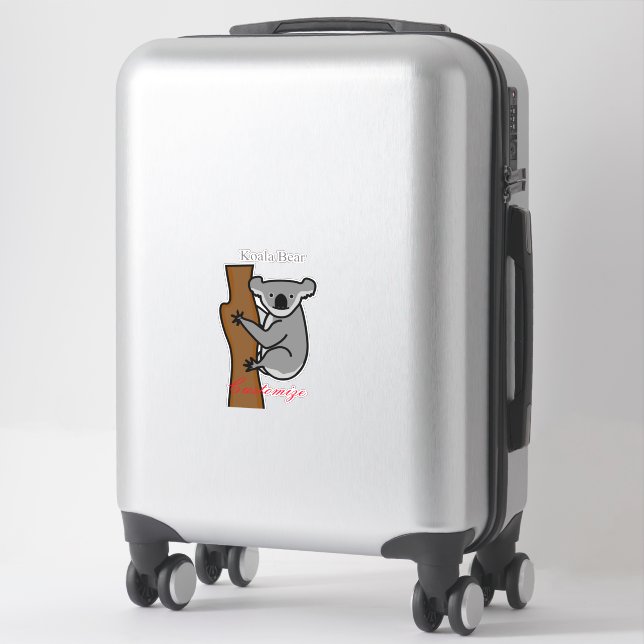 Koala Bear Climbing Tree Thunder_Cove Sticker (Suitcase)