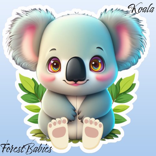 Koala Bear Cute Wildlife Nature Animal Graphic Sticker