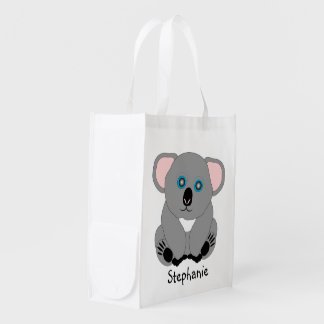Koala Bear Design Grocery Bag
