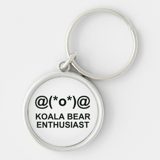 Koala Bear Enthusiast Keychain (Front)