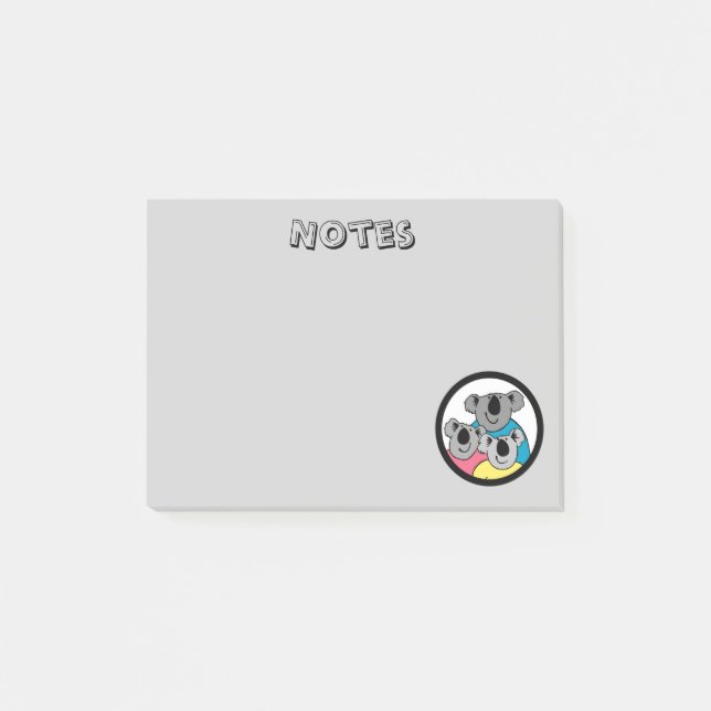 Koala Bear Family Notes (Front)