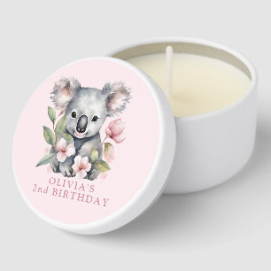 Koala Bear FIrst Birthday  Mini Candle Favors