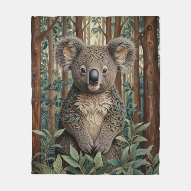 Koala Bear Fleece Blanket (Front)