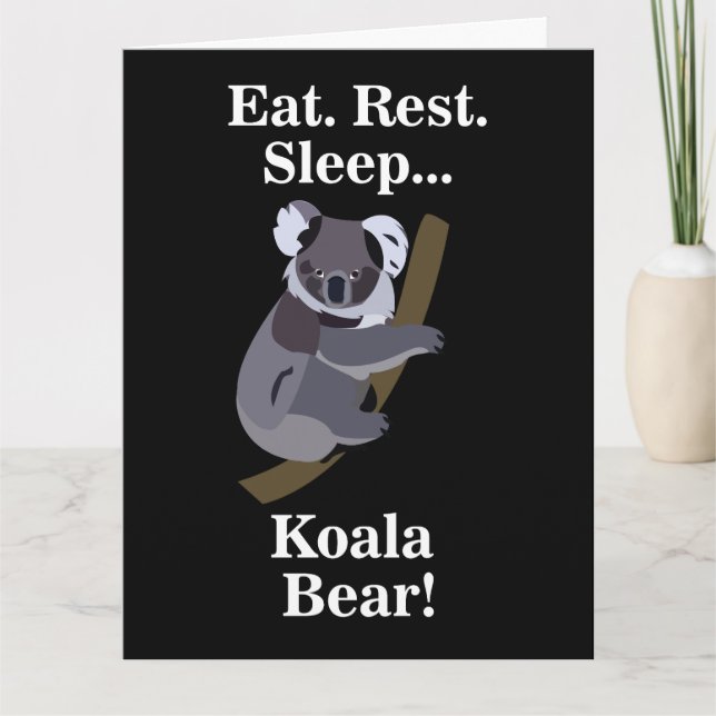 Koala Bear Funny Card (Front)
