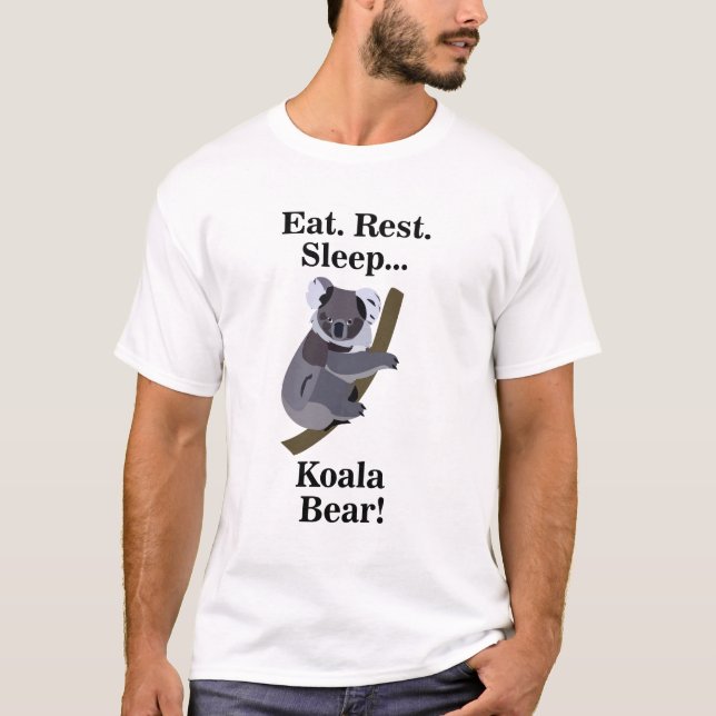 Koala Bear Funny T-Shirt (Front)