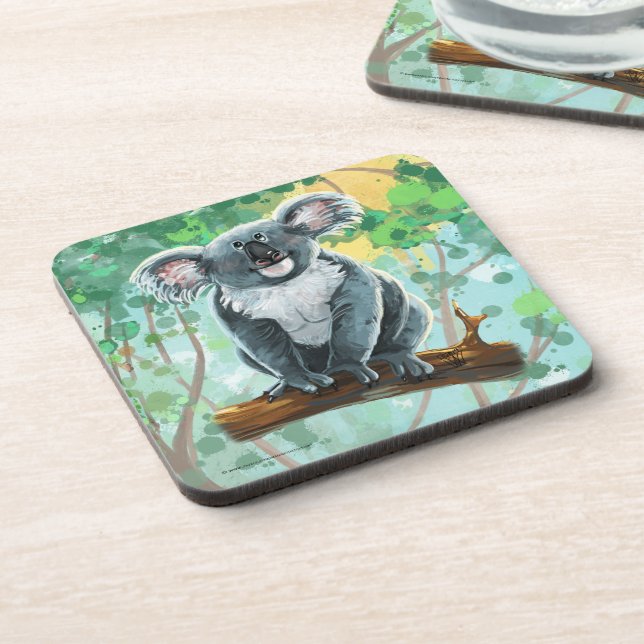 Koala Bear Gifts & Accessories Beverage Coaster (Left Side)