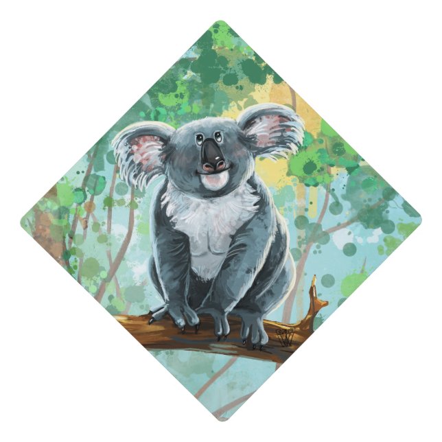 Koala Bear Gifts & Accessories Graduation Cap Topper (Front)