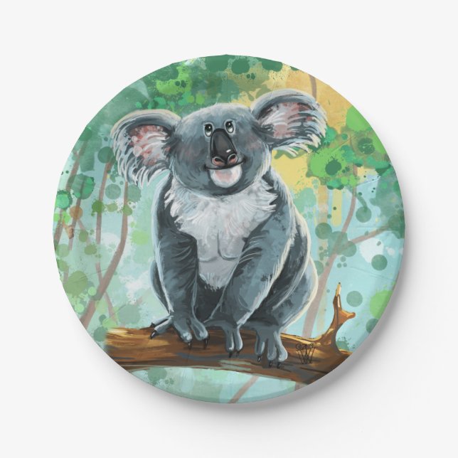 Koala Bear Gifts & Accessories Paper Plates (Front)