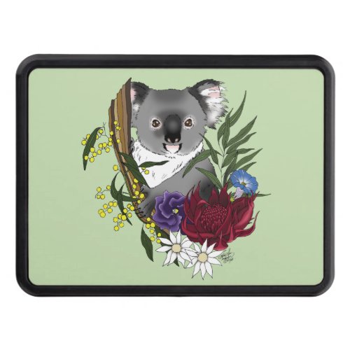 Koala Bear Green Hitch Cover