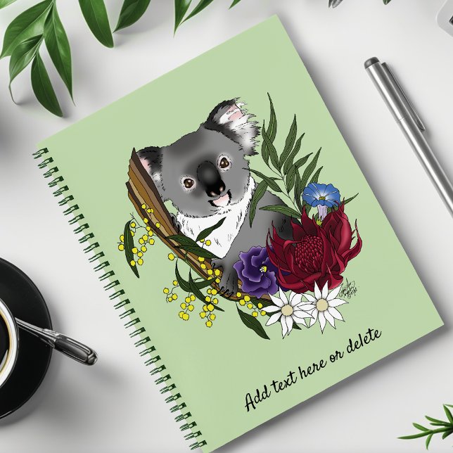 Koala Bear Green Notebook (Creator Uploaded)
