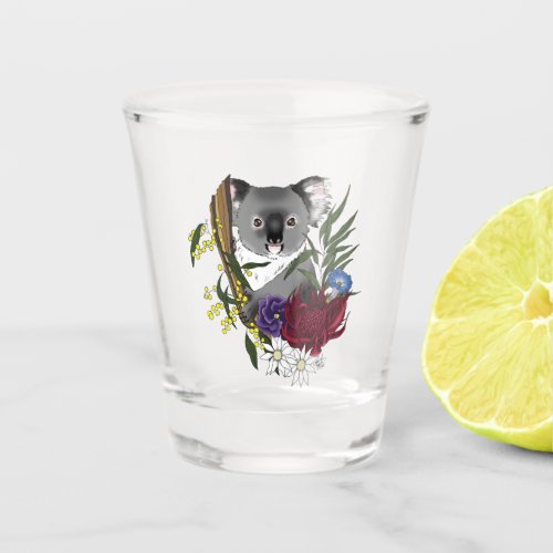 Koala Bear Green Shot Glass