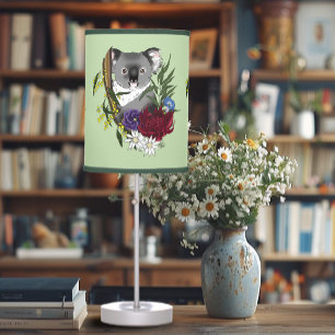 Koala Bear Green Table Lamp