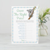 Koala Bear Guess The Right Price Baby Game Blue (Standing Front)