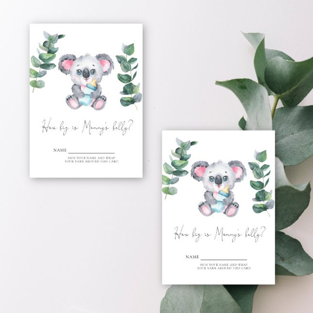 Koala Bear How big is mommy's belly? Enclosure Card (Creator Uploaded)