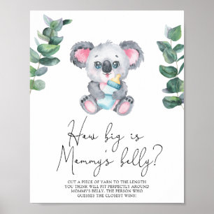 Koala Bear - How big is mommy's belly game Poster