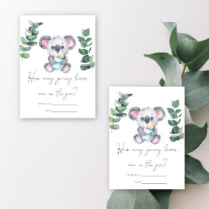 Koala Bear How many gummy bears? Enclosure Card