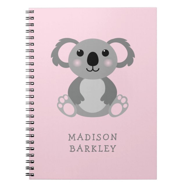 Koala Bear Kid's Cute Notebook (Front)