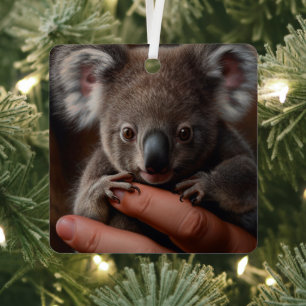 Koala Bear Metal Ornament