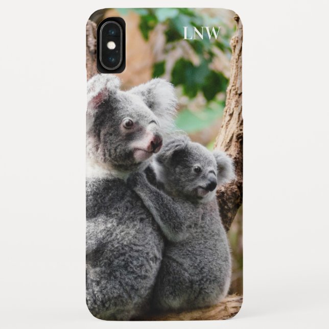 Koala Bear Monogram Case-Mate iPhone Case (Back)