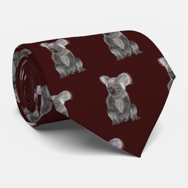 Koala Bear Neck Tie (Rolled)