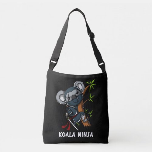 Koala Bear Ninja Samurai Martial Arts Animal Crossbody Bag