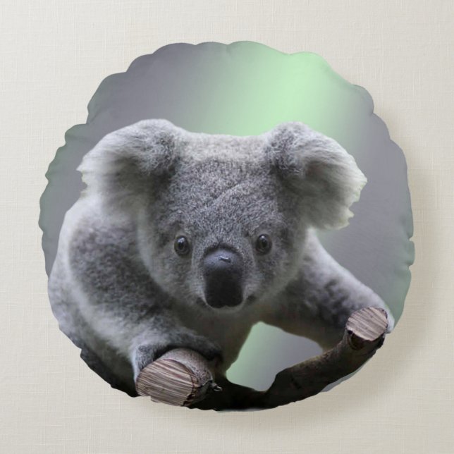 Koala Bear Round Pillow (Front)